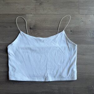 Wild Fable white crop tank top - size large